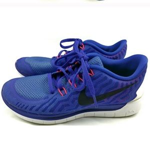 Nike Free 5.0 royal blue, Nike shoes neon, running